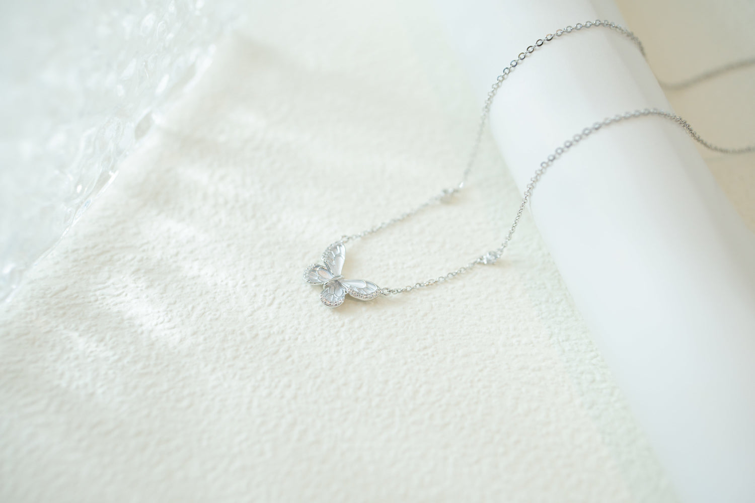 silver necklace