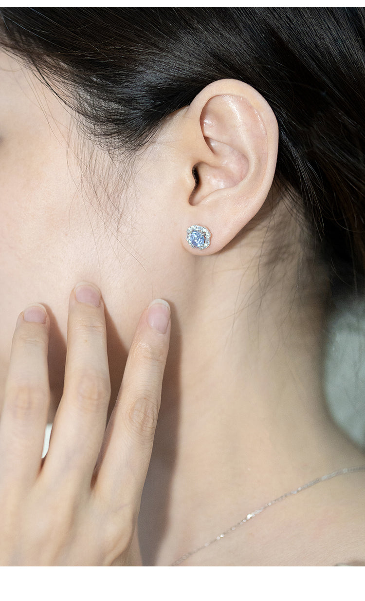 Rose in Stone Earrings