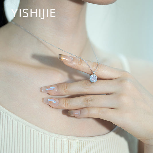 Rose in Stone Necklace