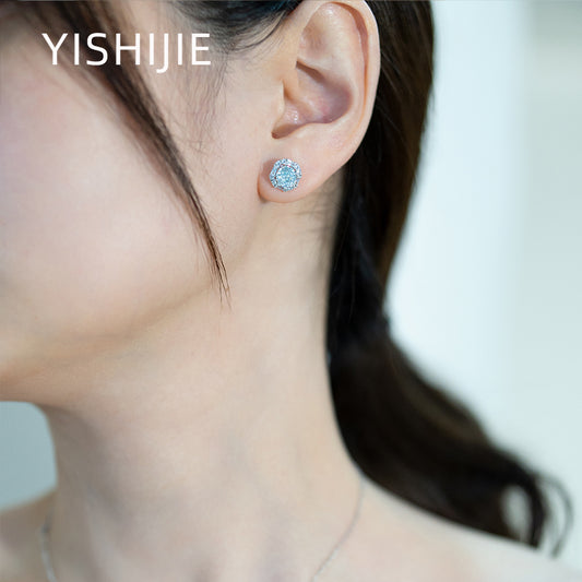 Rose in Stone Earrings