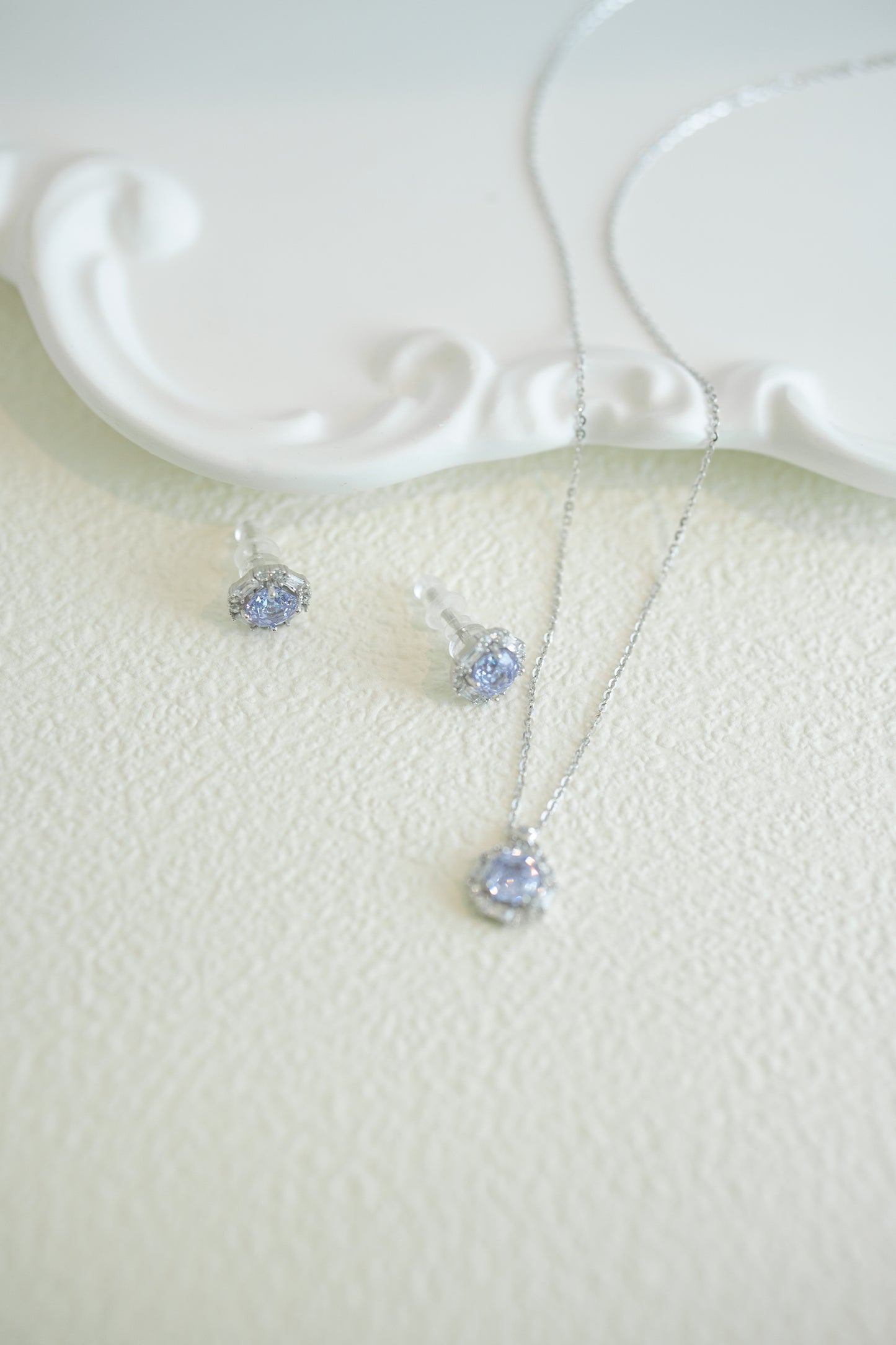 Rose in Stone Necklace
